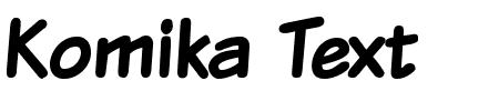 Komika Text Bold Schriftart