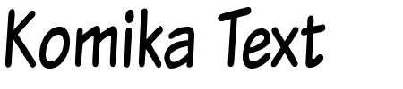 Komika Text Tight Schriftart