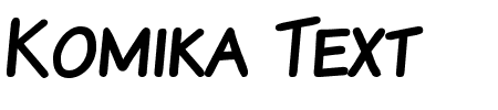 Komika Text Kaps Schriftart