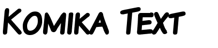 Komika Text Kaps Bold Schriftart