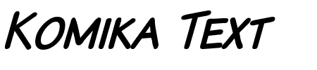 Komika Text Kaps Italic Schriftart