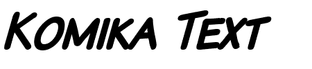 Komika Text Kaps Bold Italic Schriftart