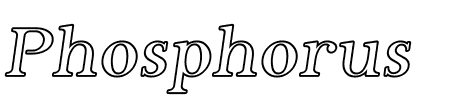 TTF: Phosphorus Iodide Font