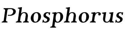 Phosphorus Bromide Schriftart