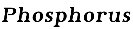 Phosphorus Tribromide Schriftart