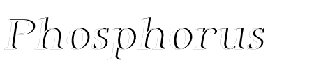 Phosphorus Dihydride Schriftart