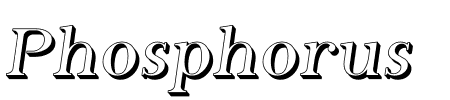 Schriftart Phosphorus Hydride: Mehr Infos & Vorschau Generator TTF: Phosphorus Hydride Schriftart