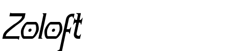 Zoloft-Bold Schriftart