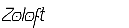 Zoloft-Italic Schriftart
