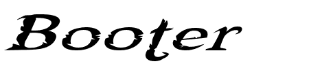 Booter One One Schriftart