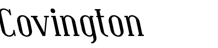 Covington Rev Italic Schriftart