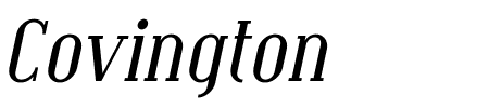 Covington Italic Schriftart