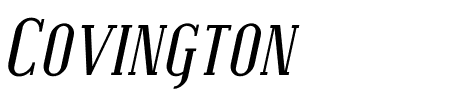 Covington SC Italic Schriftart