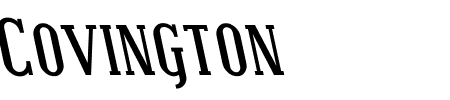 Covington SC Rev Bold Italic Schriftart