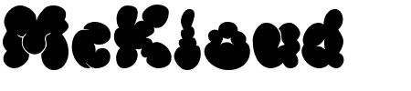 McKloud Black Schriftart
