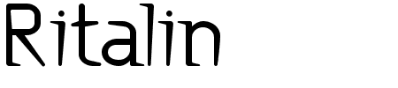 Schriftart Ritalin: Mehr Infos & Vorschau Generator TTF: Ritalin Schriftart