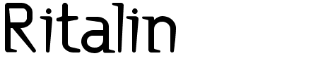 Ritalin Bold Schriftart
