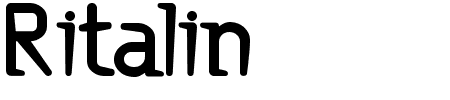 Ritalin ExtraBold Schriftart