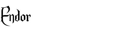Schriftart Endor: Mehr Infos & Vorschau Generator TTF: Endor Schriftart