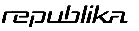 Republika Exp Italic Schriftart