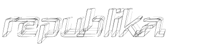 Republika - Sketch Italic Schriftart