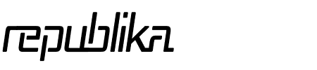 Republika Cnd Italic Schriftart