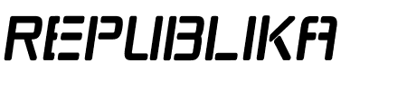 Republikaps Cnd Italic Schriftart