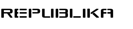 Republikaps Exp Schriftart