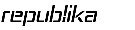Republika IV Italic Schriftart