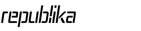 Republika IV Cnd Italic Schriftart