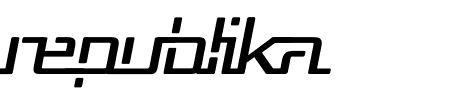 Republika V Italic Schriftart