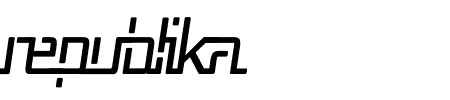 Republika V Cnd Italic Schriftart
