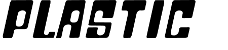 Plastic No.25 Schriftart