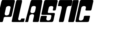 Plastic No.20 Schriftart