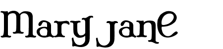 Mary Jane Alternate Schriftart