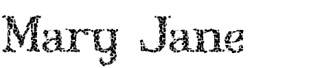 Mary Jane Gilardino Schriftart