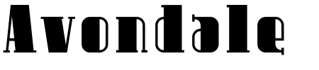 Avondale  Schriftart