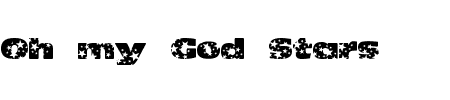 TTF: Oh my God Stars Schriftart