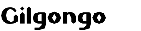 Gilgongo Sledge Schriftart