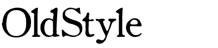 TTF: OldStyle Schriftart