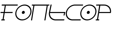Fontcop II Schriftart
