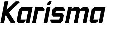 Karisma Italic Schriftart