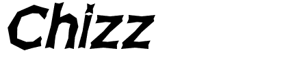 Chizz Italic Schriftart