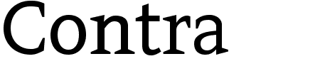 Schriftart Contra: Mehr Infos & Vorschau Generator TTF: Contra Schriftart