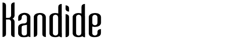 Schriftart Kandide: Mehr Infos & Vorschau Generator TTF: Kandide Schriftart