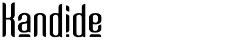 Kandide Upper Schriftart