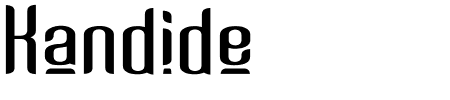 Kandide Upper Wide Schriftart