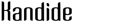 Kandide Wide Schriftart