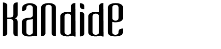 Kandide Unicase Wide Schriftart