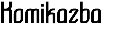 TTF: Komikazba Font